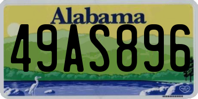 AL license plate 49AS896