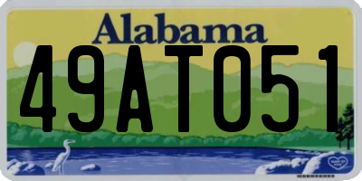 AL license plate 49AT051