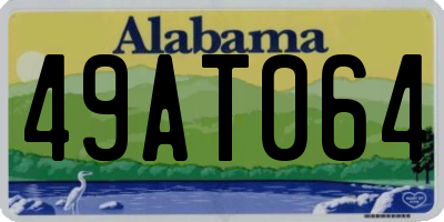 AL license plate 49AT064