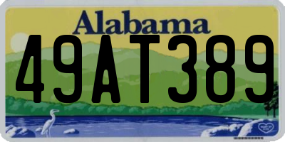AL license plate 49AT389