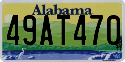 AL license plate 49AT470
