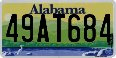 AL license plate 49AT684