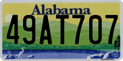 AL license plate 49AT707