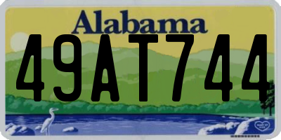 AL license plate 49AT744