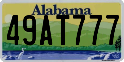 AL license plate 49AT777