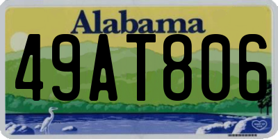 AL license plate 49AT806