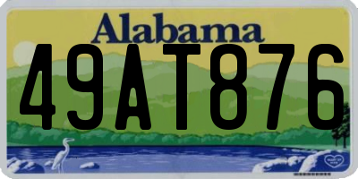 AL license plate 49AT876