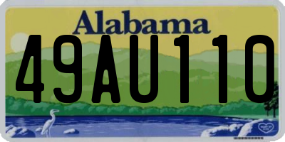 AL license plate 49AU110