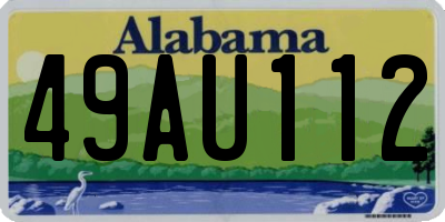 AL license plate 49AU112
