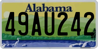AL license plate 49AU242