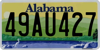 AL license plate 49AU427