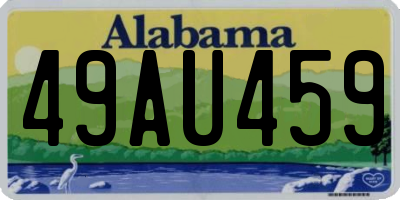 AL license plate 49AU459