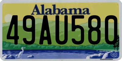 AL license plate 49AU580