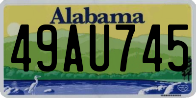 AL license plate 49AU745