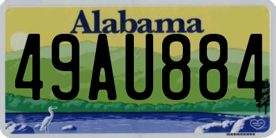 AL license plate 49AU884