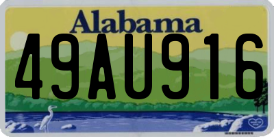 AL license plate 49AU916