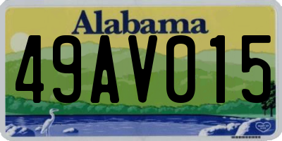 AL license plate 49AV015