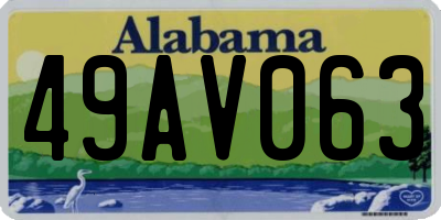AL license plate 49AV063
