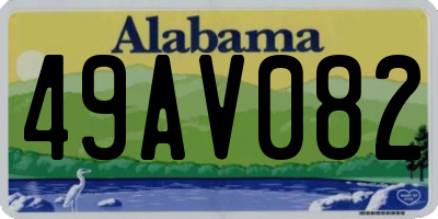 AL license plate 49AV082