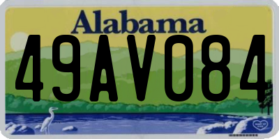 AL license plate 49AV084
