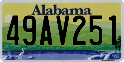 AL license plate 49AV251