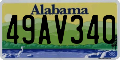 AL license plate 49AV340