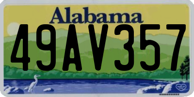 AL license plate 49AV357