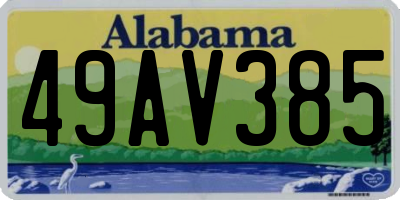 AL license plate 49AV385