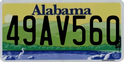 AL license plate 49AV560