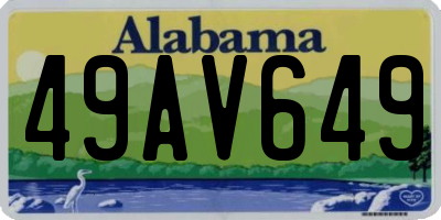 AL license plate 49AV649