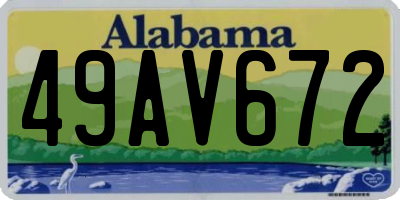 AL license plate 49AV672