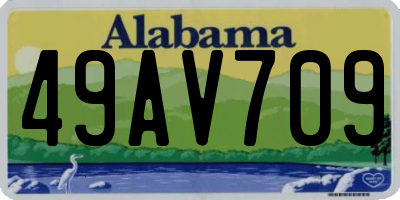 AL license plate 49AV709