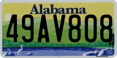 AL license plate 49AV808