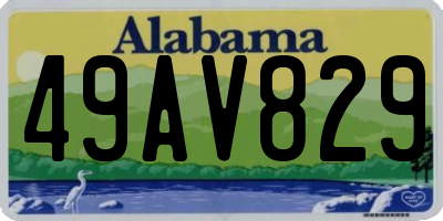 AL license plate 49AV829