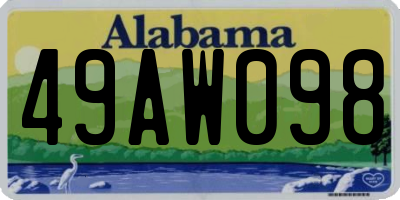 AL license plate 49AW098