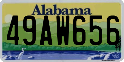 AL license plate 49AW656