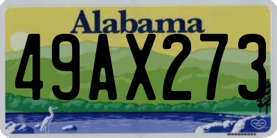 AL license plate 49AX273