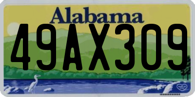 AL license plate 49AX309