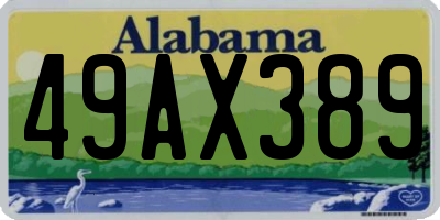 AL license plate 49AX389