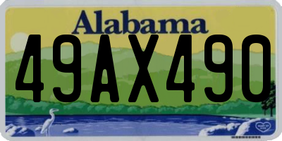 AL license plate 49AX490