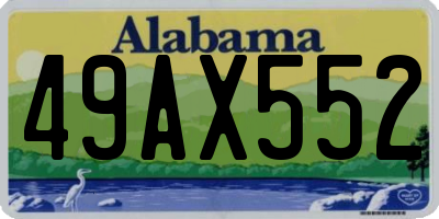 AL license plate 49AX552