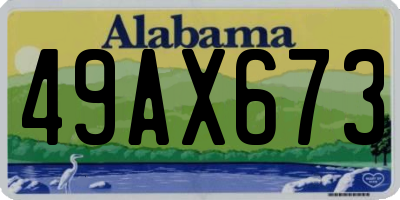 AL license plate 49AX673