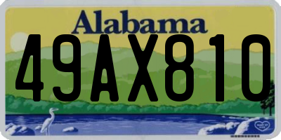 AL license plate 49AX810