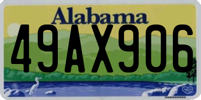 AL license plate 49AX906