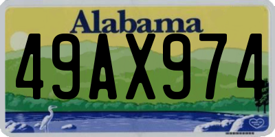 AL license plate 49AX974