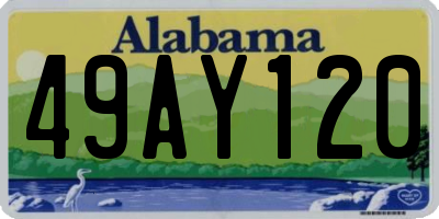 AL license plate 49AY120