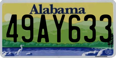 AL license plate 49AY633