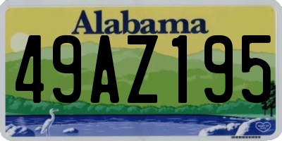 AL license plate 49AZ195