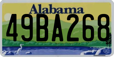 AL license plate 49BA268