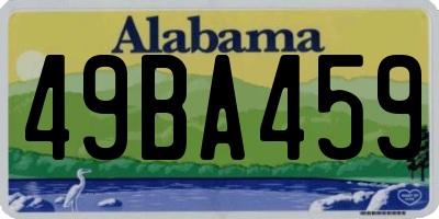 AL license plate 49BA459